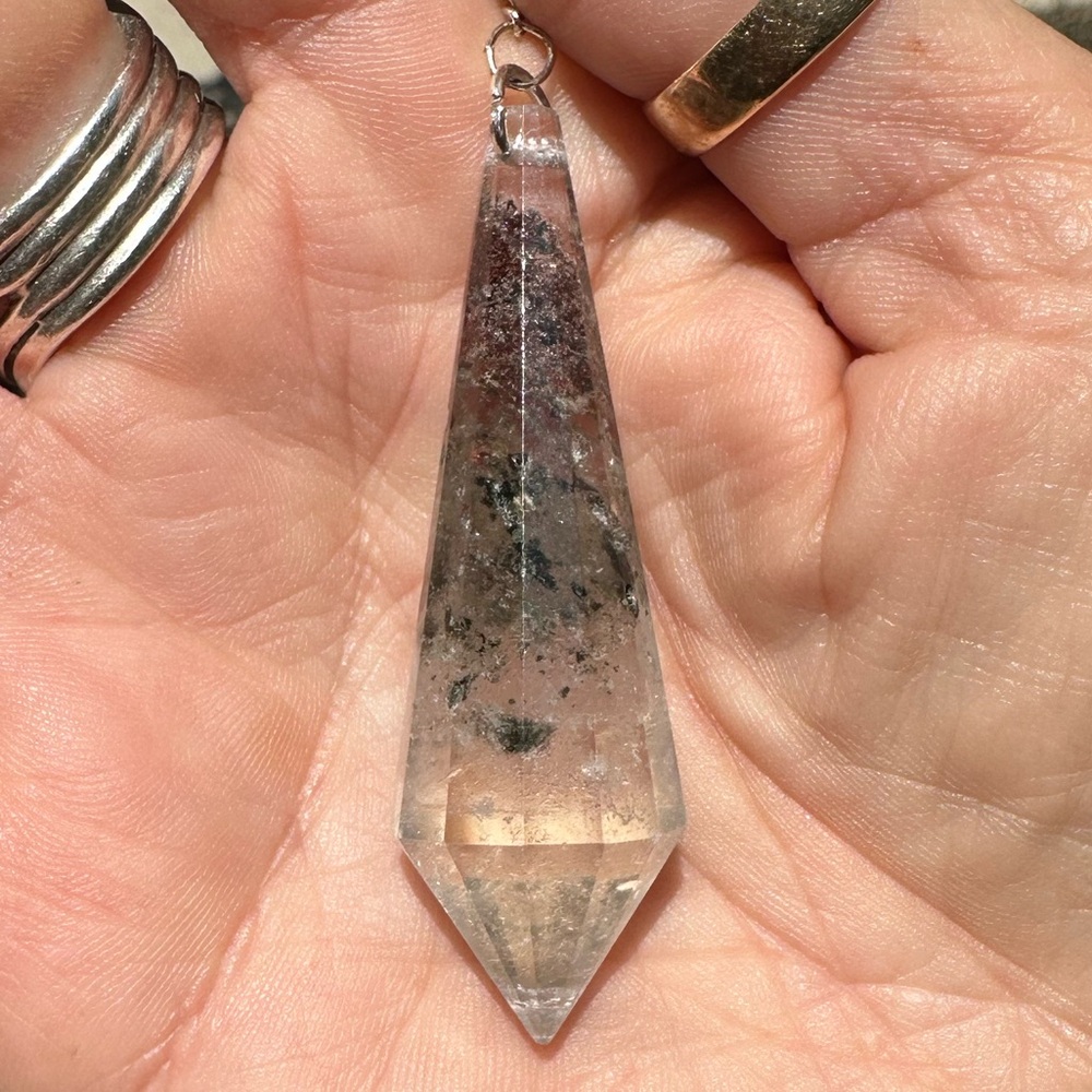 Hand Crafted, High Quality Garden Quartz Pendulum..